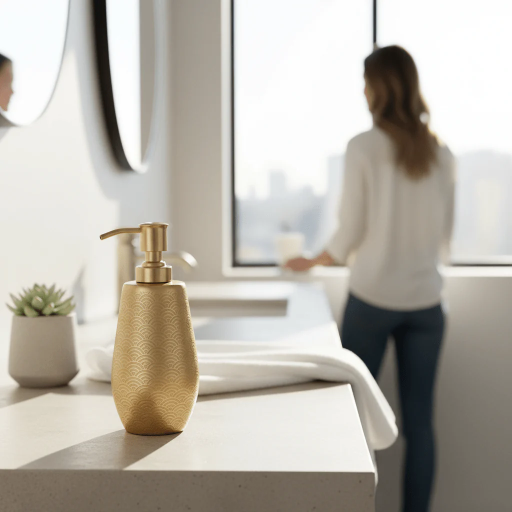 Allegra Aluminium Soap Dispenser - Image 2