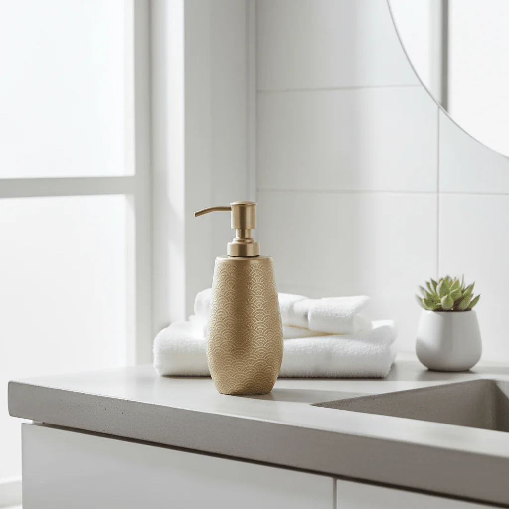 Allegra Aluminium Soap Dispenser - Image 3