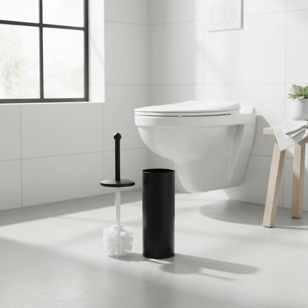 Allegra Black Finish Toilet Brush - Image 3