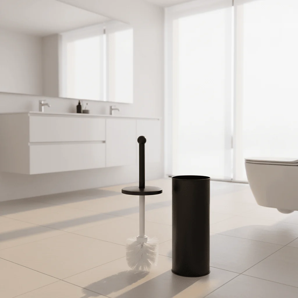 Allegra Black Finish Toilet Brush - Image 4