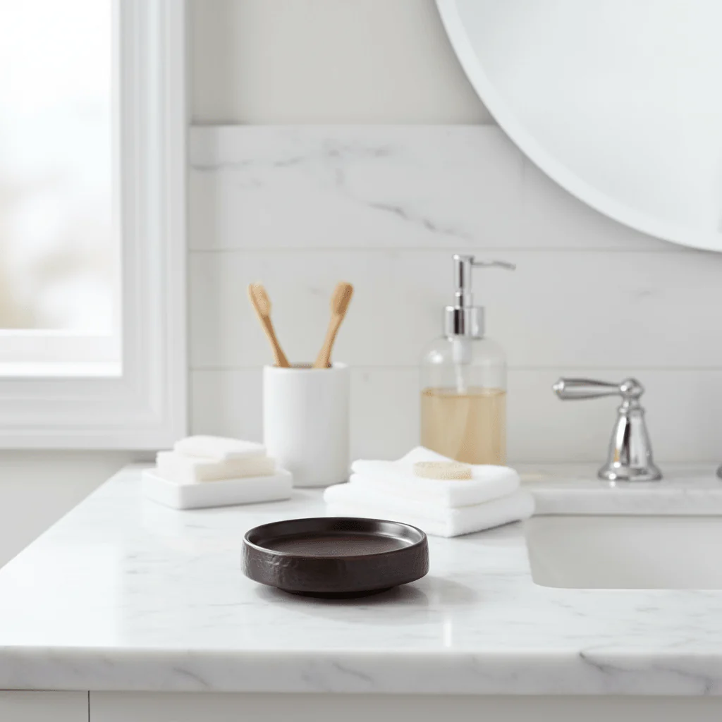 Allegra Bronze Finish Soap Dish - Image 4