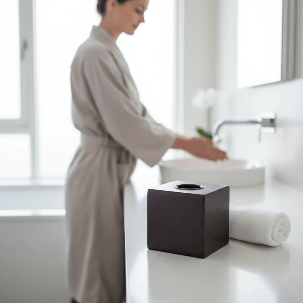 Allegra Bronze Finish Tissue Box - Image 2