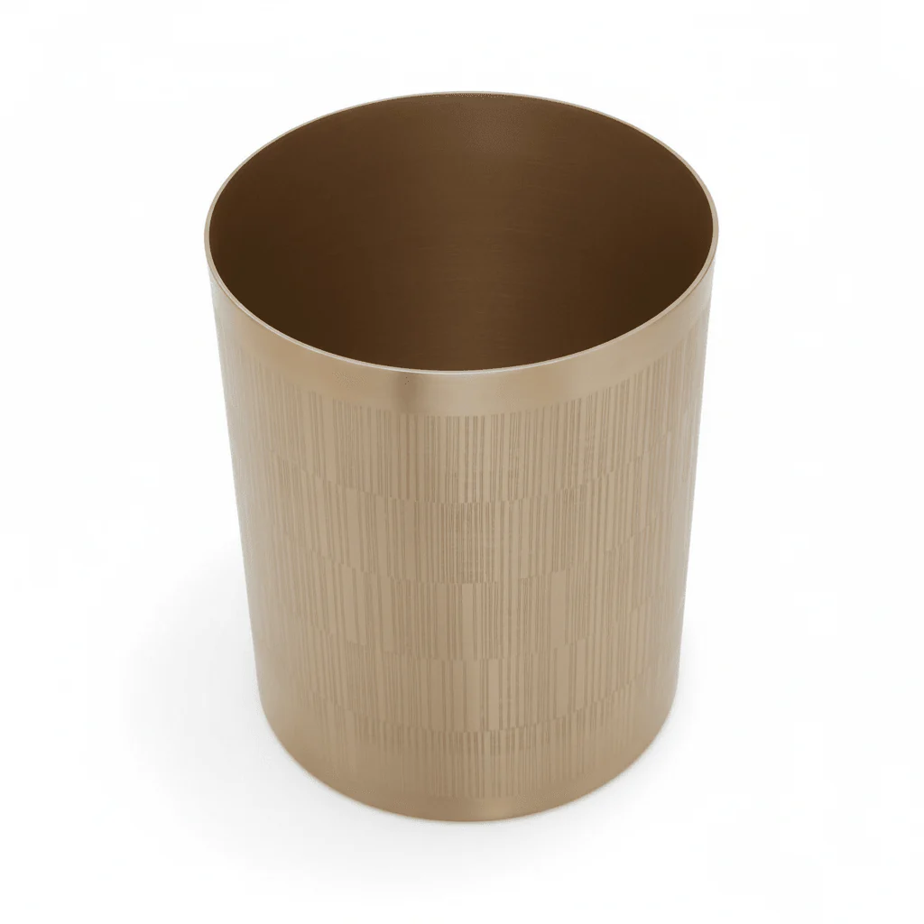 Allegra Champagne Finish Waste Bin