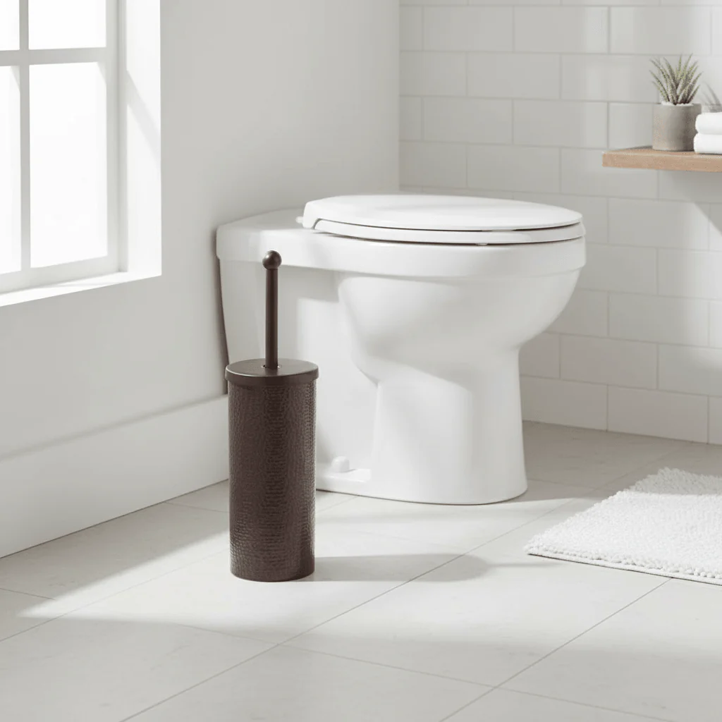 Allegra Dark Bronze Finish Aluminium Toilet Brush - Image 3