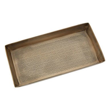 Allegra Etched Detail Aluminium Tray - Image 5