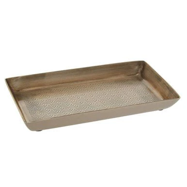 Allegra Etched Detail Aluminium Tray - Image 7