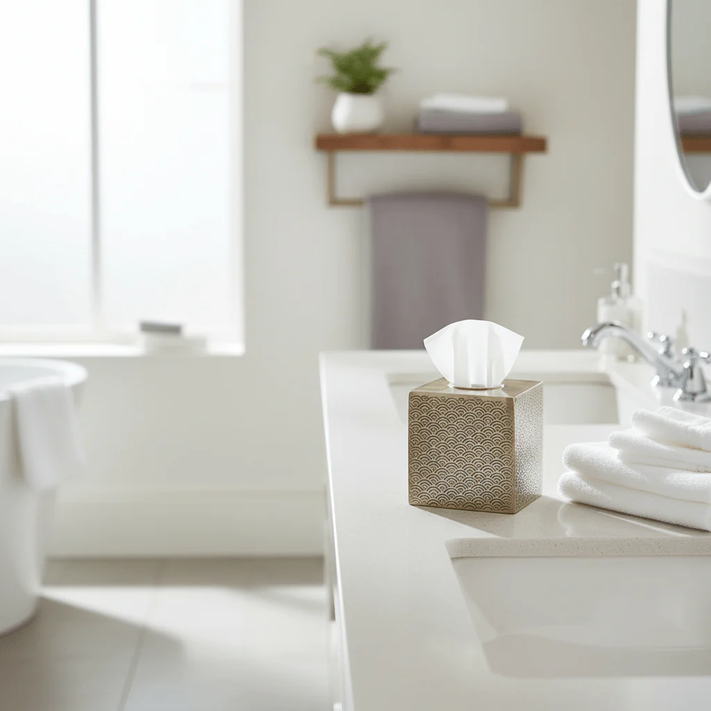 Allegra Etched Metallic Tissue Box - Image 3