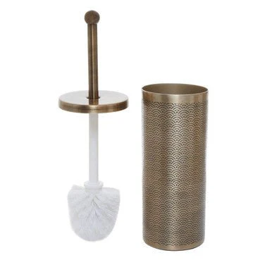 Allegra Etched Metallic Toilet Brush - Image 4
