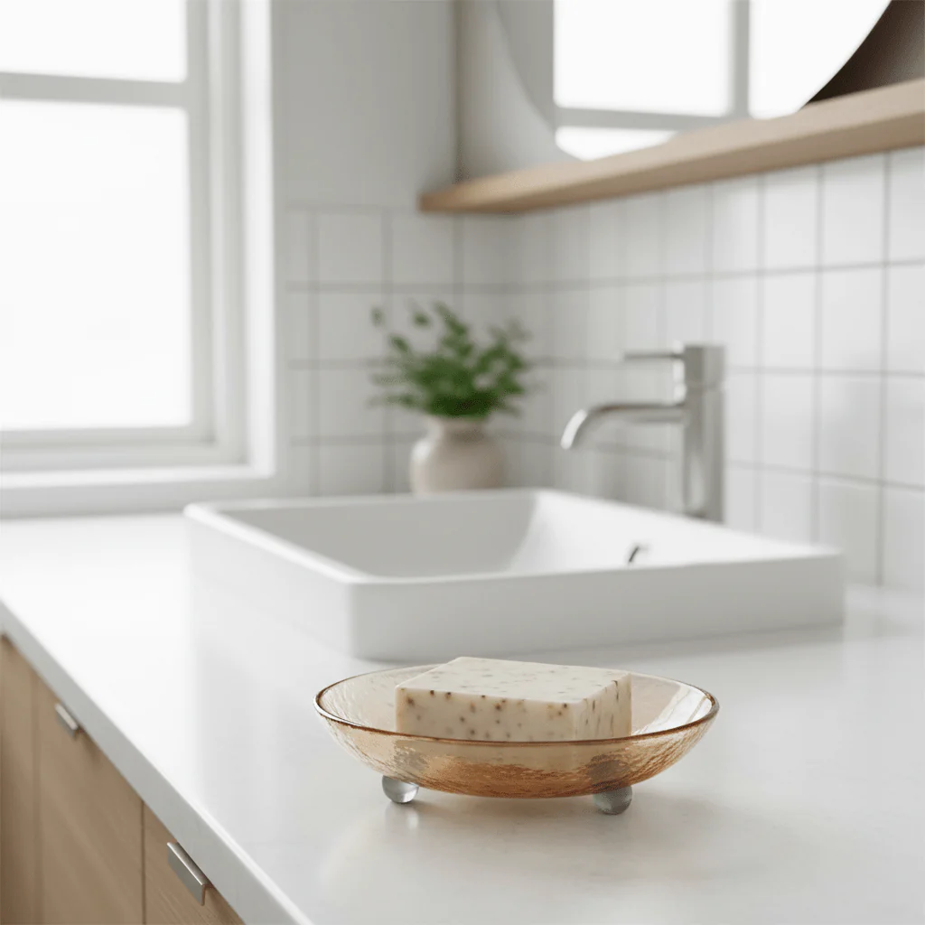 Allegra Glass Soap Dish - Image 3