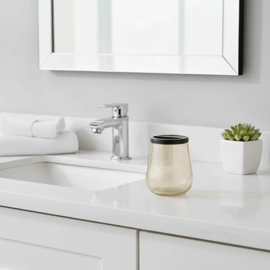 Allegra Glass Toothbrush Holder - Image 8