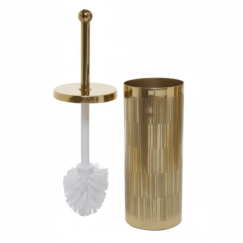 Allegra Gold Finish Aluminium Toilet Brush
