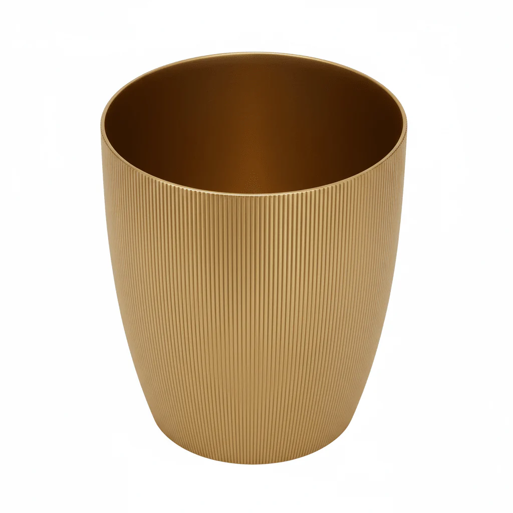 Allegra Gold Finish Waste Bin