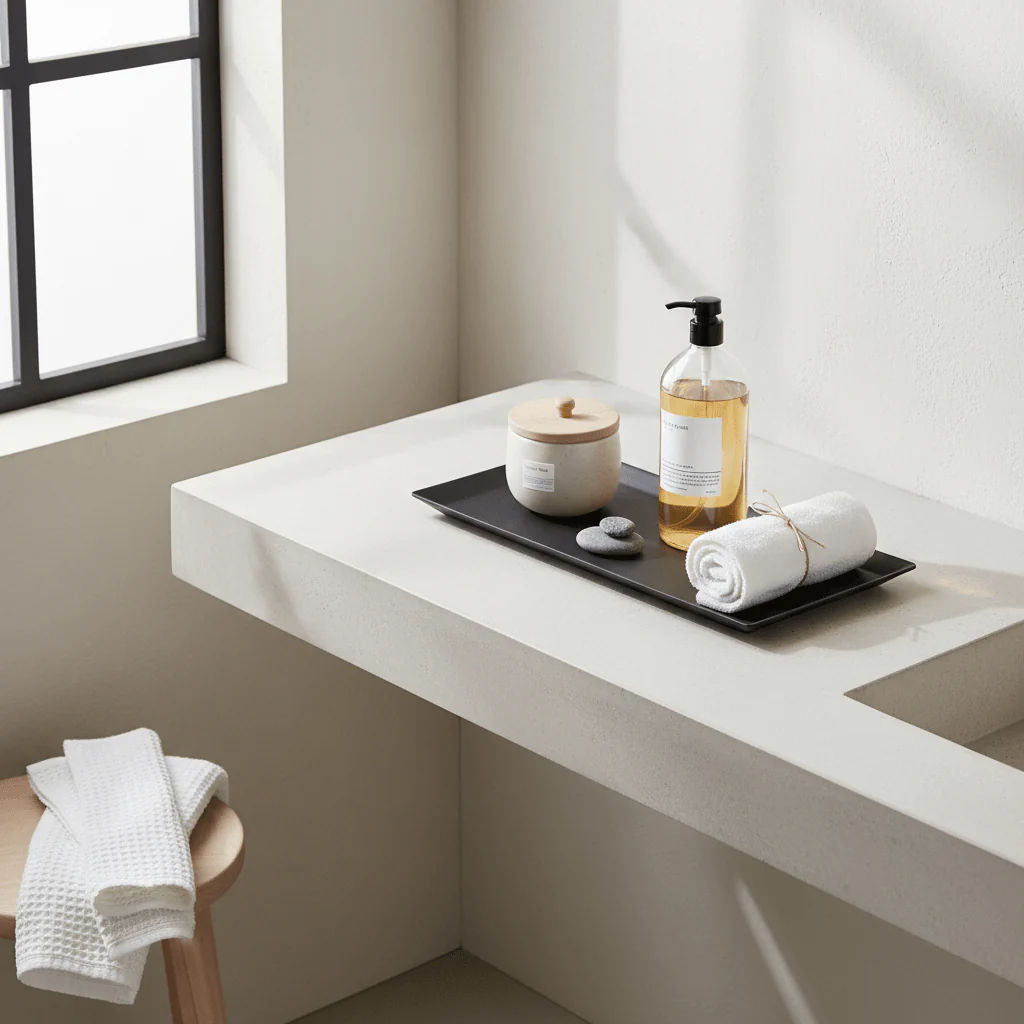 Allegra Kiara Black Bathroom Tray - Image 3