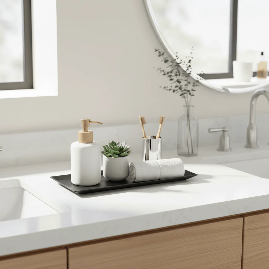 Allegra Kiara Black Bathroom Tray - Image 4