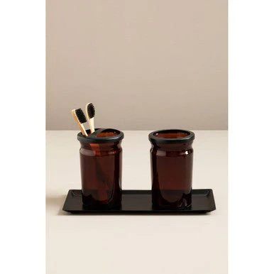 Allegra Kiara Black Bathroom Tray - Image 9