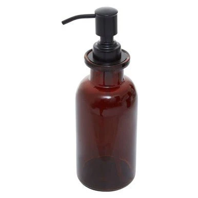Allegra Kiara Brown Glass Soap Dispenser - Image 5
