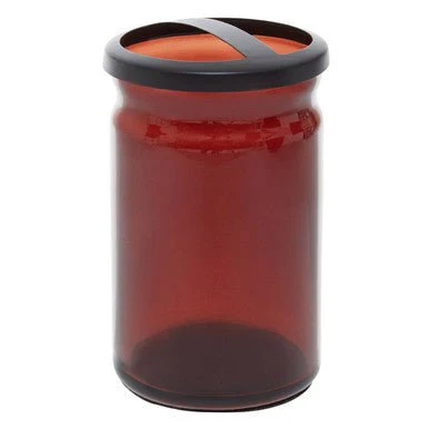 Allegra Kiara Brown Glass Toothbrush Holder - Image 13