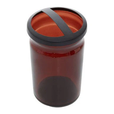 Allegra Kiara Brown Glass Toothbrush Holder - Image 5