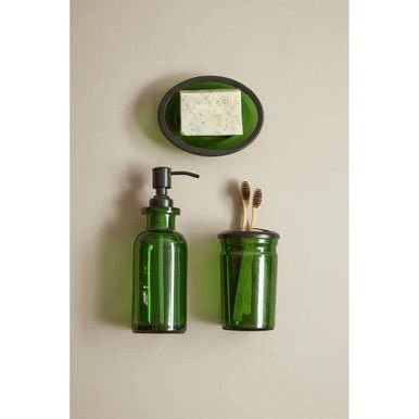 Allegra Kiara Green Glass Soap Dish - Image 13