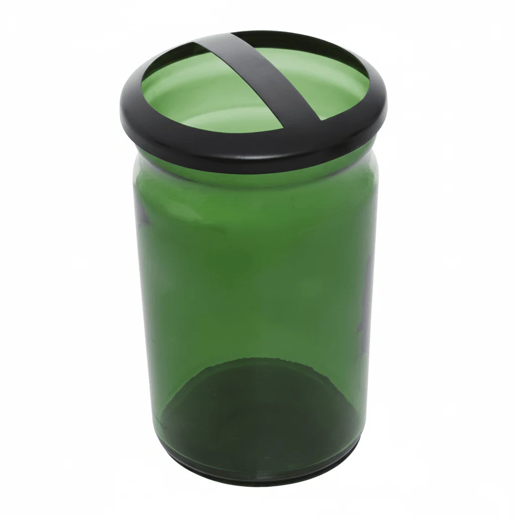 Allegra Kiara Green Glass Toothbrush Holder - Image 5