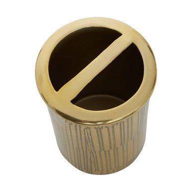 Allegra Line Effect Gold Toothbrush Holder - Image 14