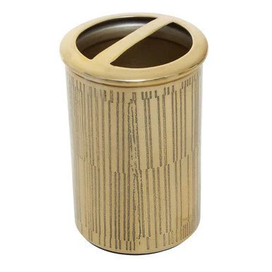 Allegra Line Effect Gold Toothbrush Holder - Image 9