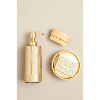 Allegra Metallic Gold Soap Dispenser - Image 12