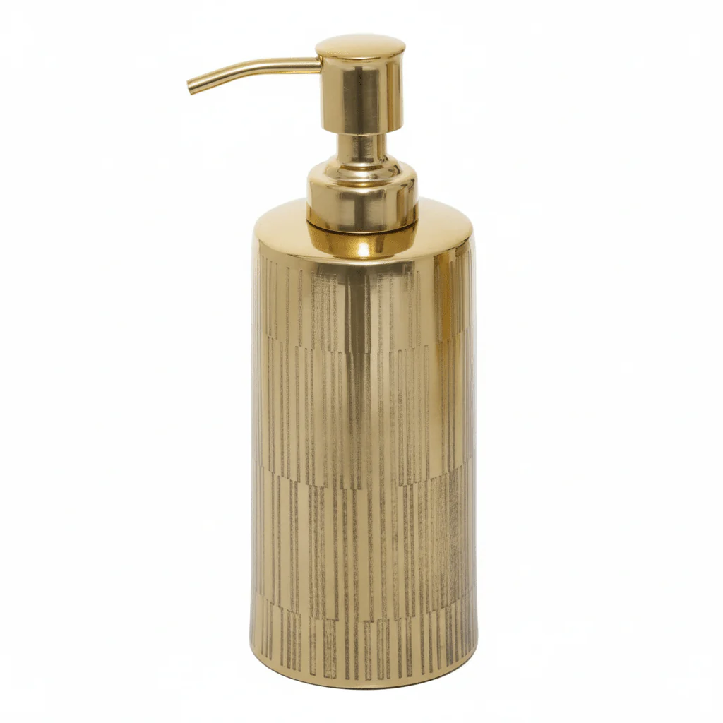 Allegra Metallic Gold Soap Dispenser - Image 5