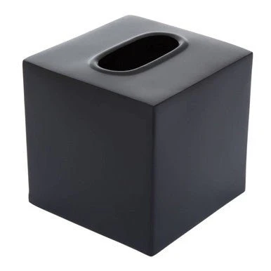 Allegra Stainless Steel Black Tissue Box - Image 12