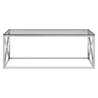 Allure Silver Cross Design Coffee Table - Image 5