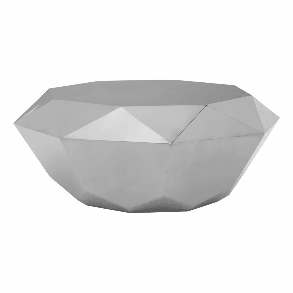Allure Silver Diamond Cut Coffee Table