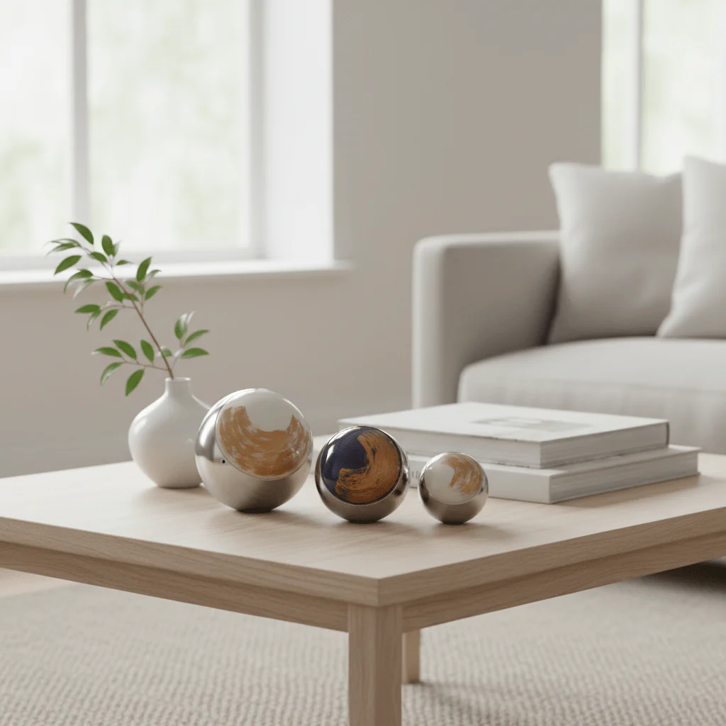 Alma Set Of 3 Deco Brushstroke Balls - Image 3