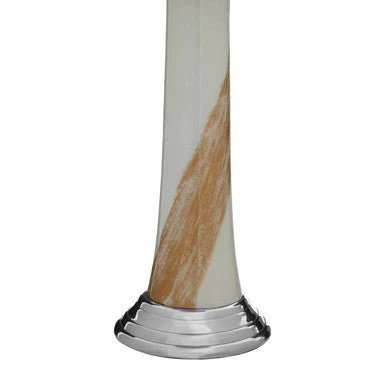 Alma White And Gold Candle Holder - Image 7