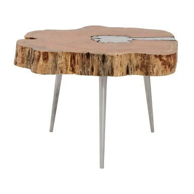 Almora Acacia Wood Log Coffee Table - Image 12