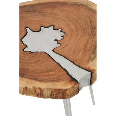 Almora Acacia Wood Log Side Table - Image 7