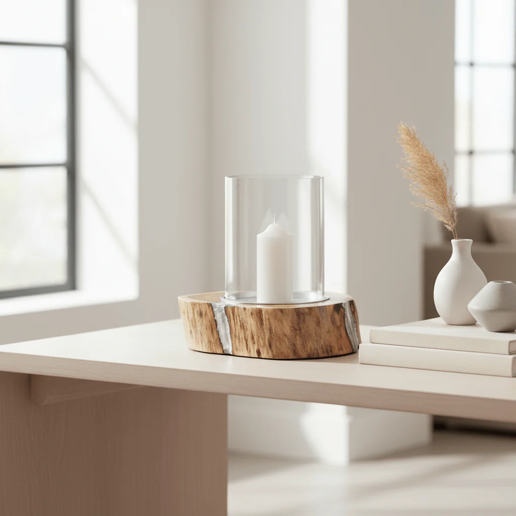 Almora Large Hurricane Candle Holder. - Image 3