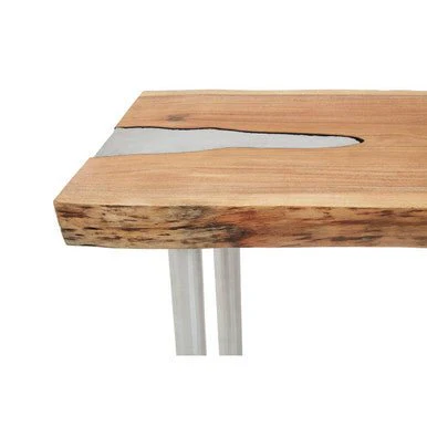 Almora Natural Acacia Wood Console Table - Image 10