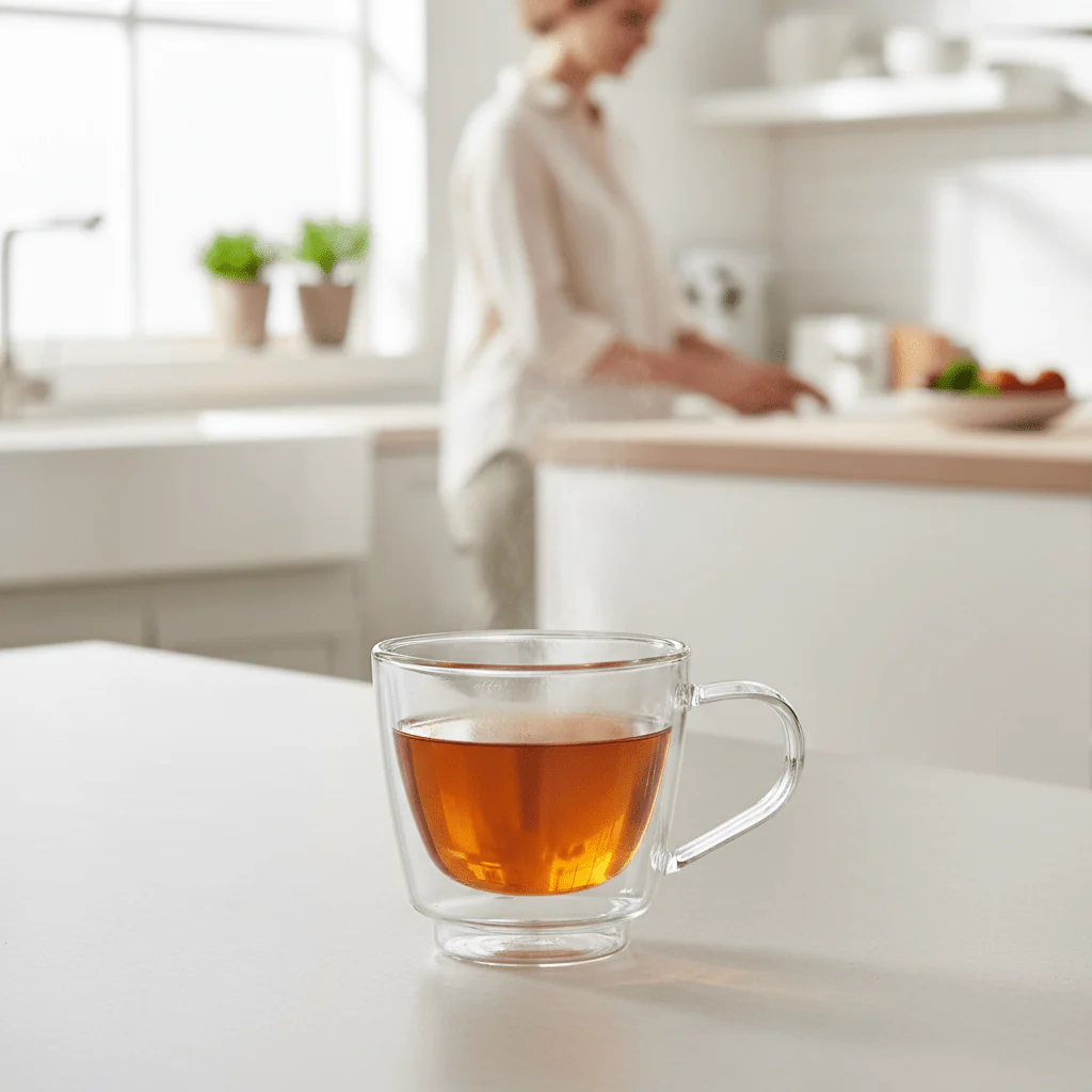Amari Double Wall Glass Mug 190Ml - Image 2