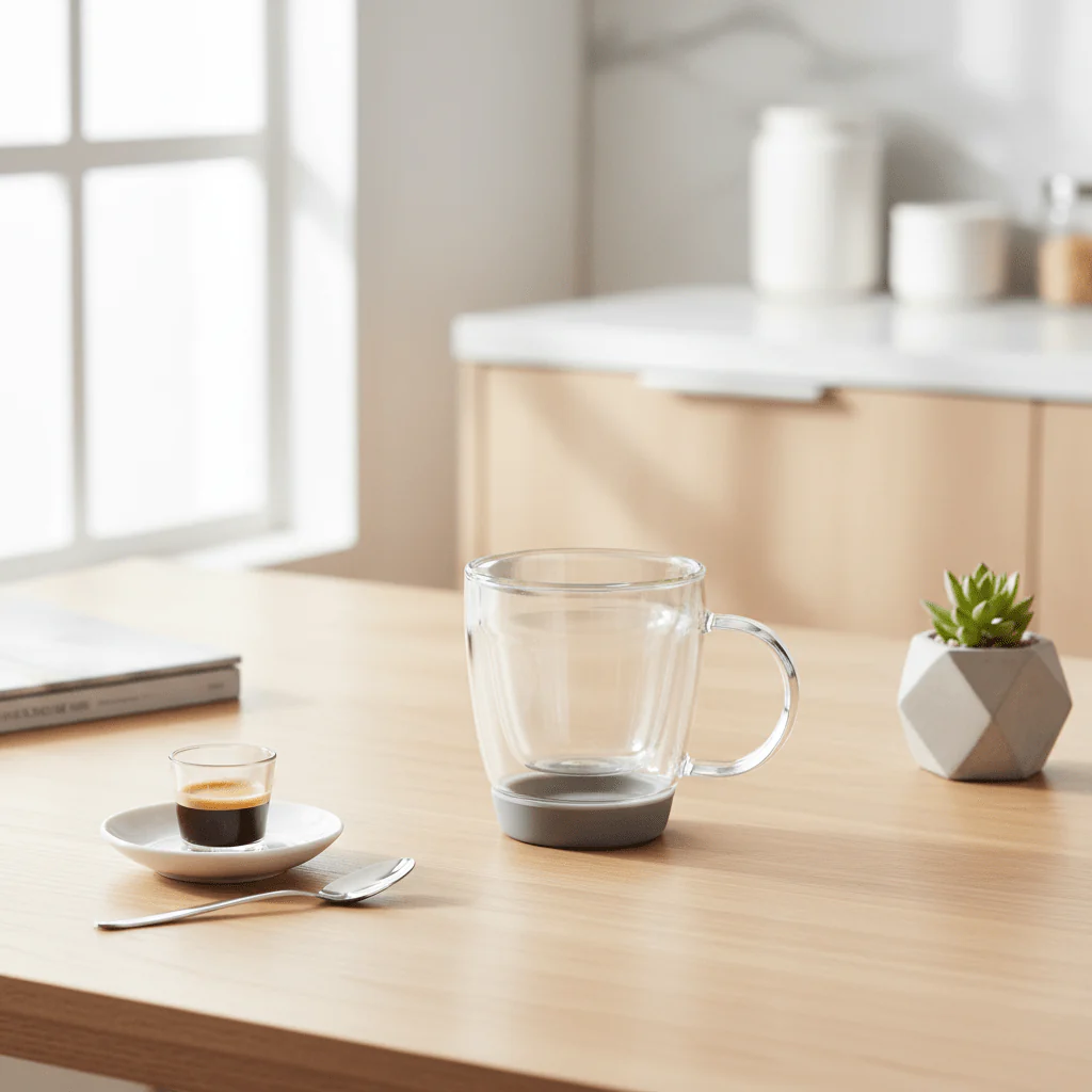 Amari Double Wall Glass Mug 220ml - Image 2