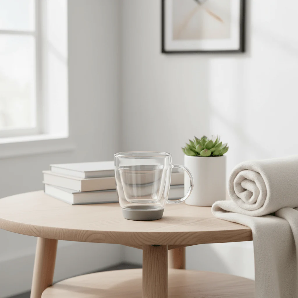Amari Double Wall Glass Mug 350ml - Image 3