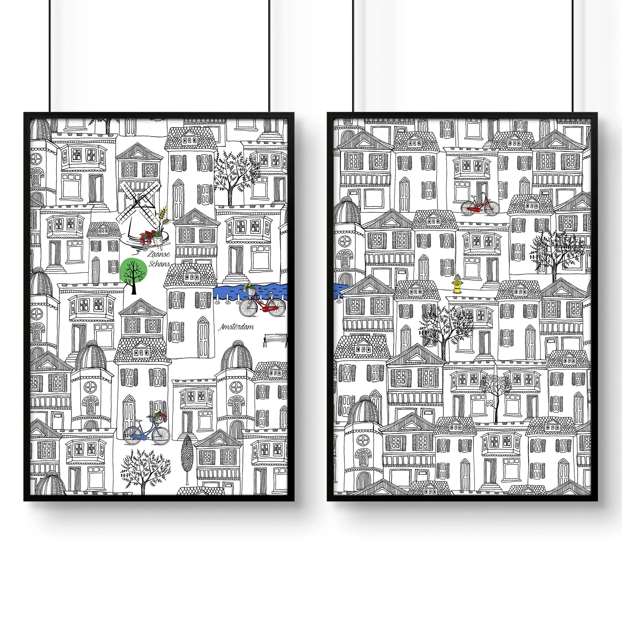 Amsterdam posters | Set of 2 travel wall art - Image 7
