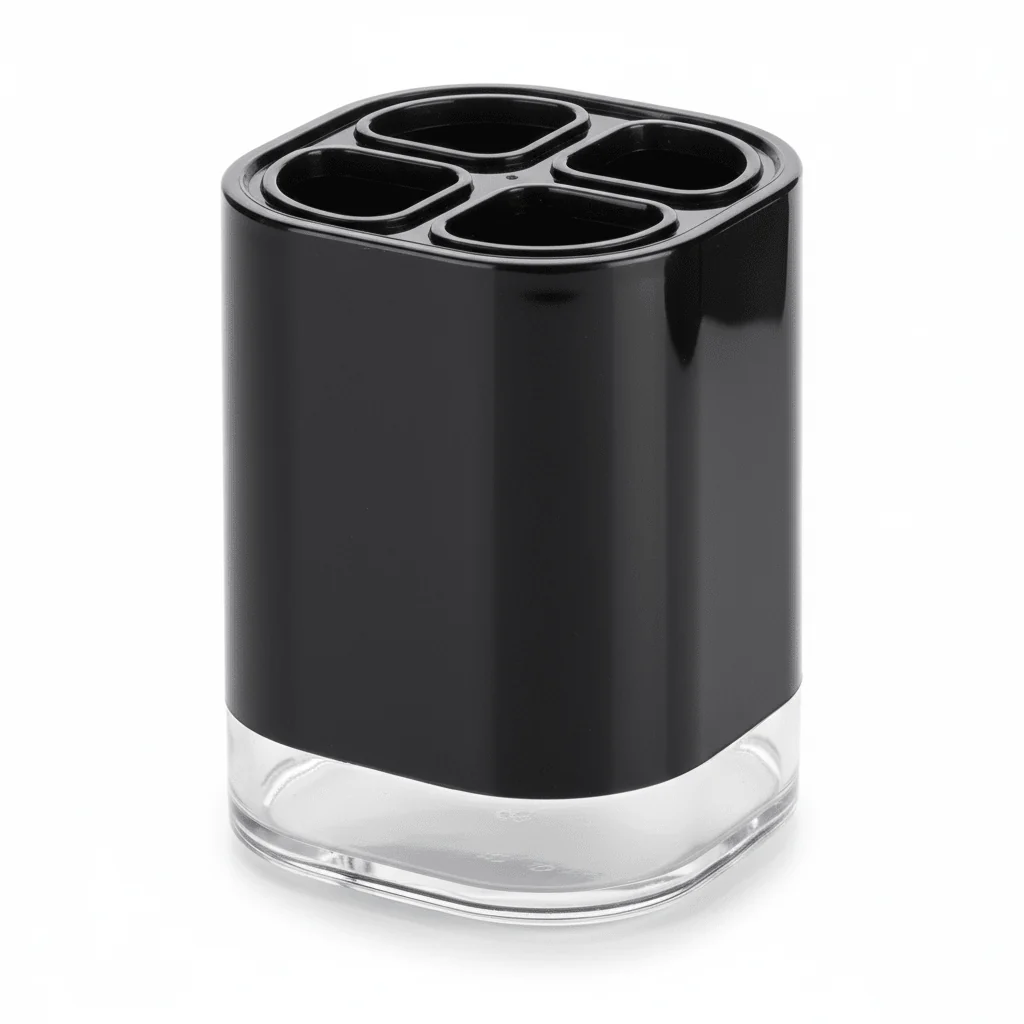 Ando Black Acrylic Toothbrush Holder