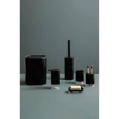 Ando Black Acrylic Toothbrush Holder - Image 8