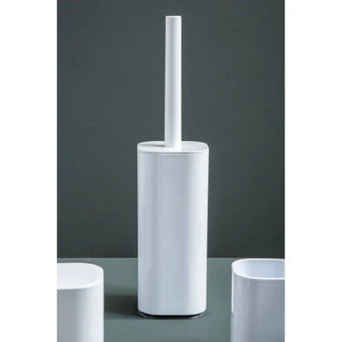 Ando White Acrylic Toilet Brush Holder - Image 6