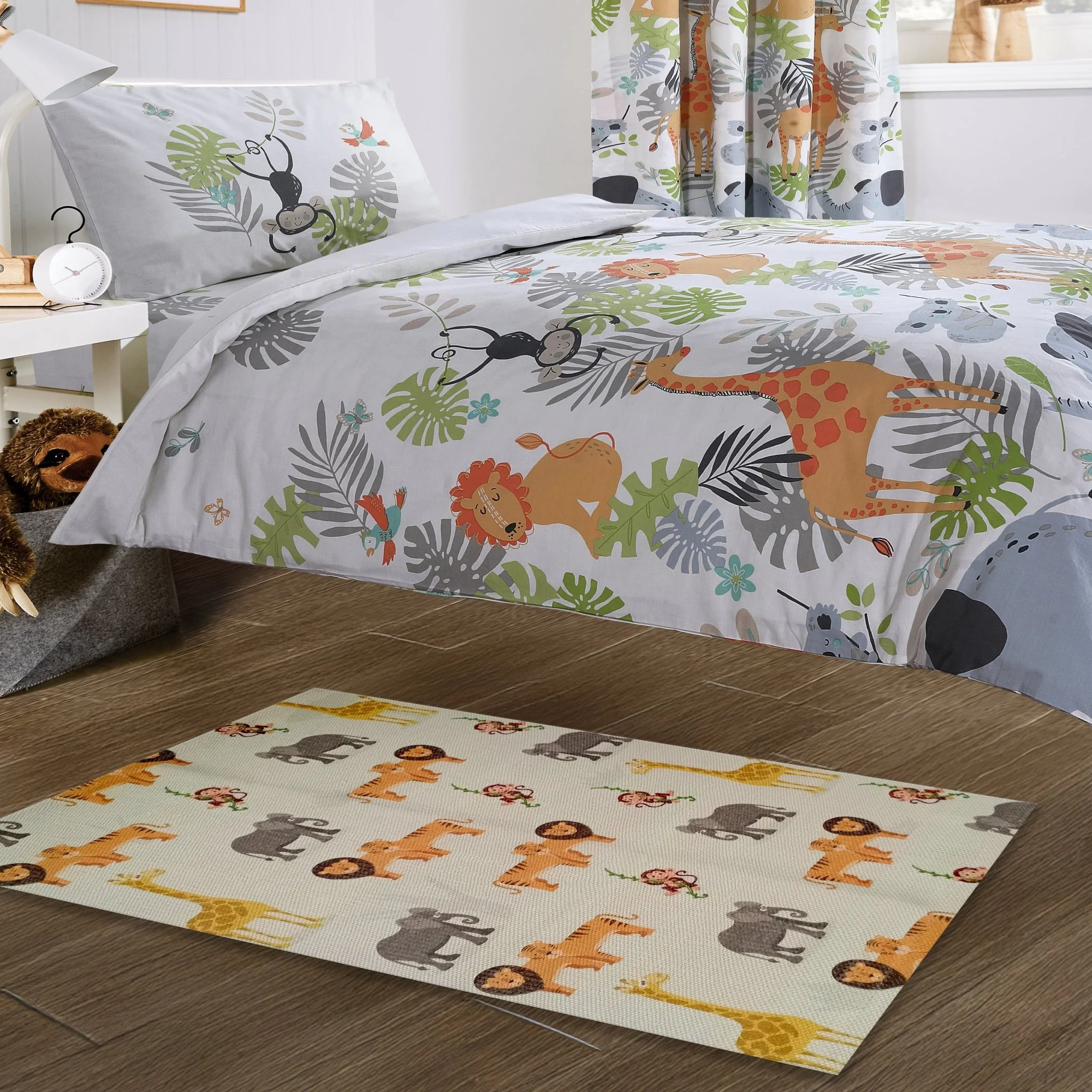 Animal Printed Rug Safari Modern Non-Slip Soft Durable Floor Rug for Living Room Bedroom Hallway & Office - Image 4
