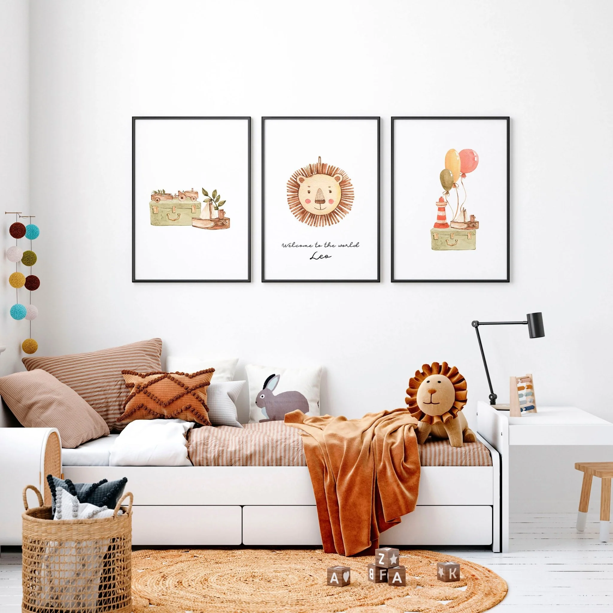 Animal wall art for Nursery | set of 3 wall art prints - Image 2