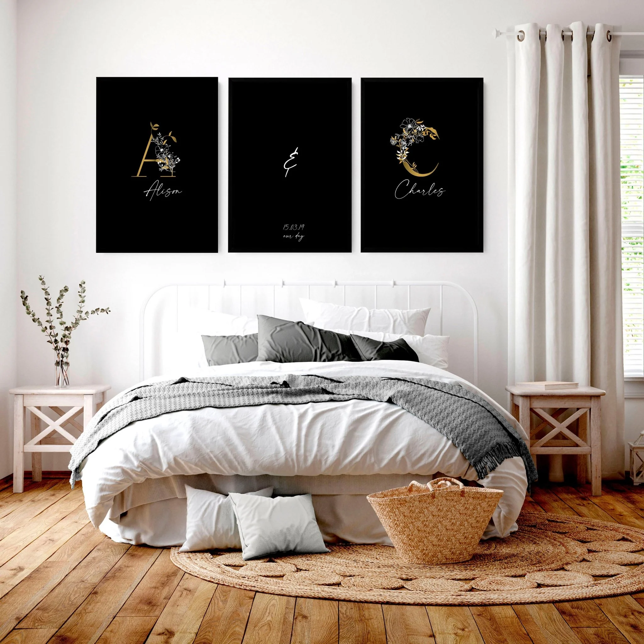 Anniversary gift for one year | set of 3 wall art prints - Image 2
