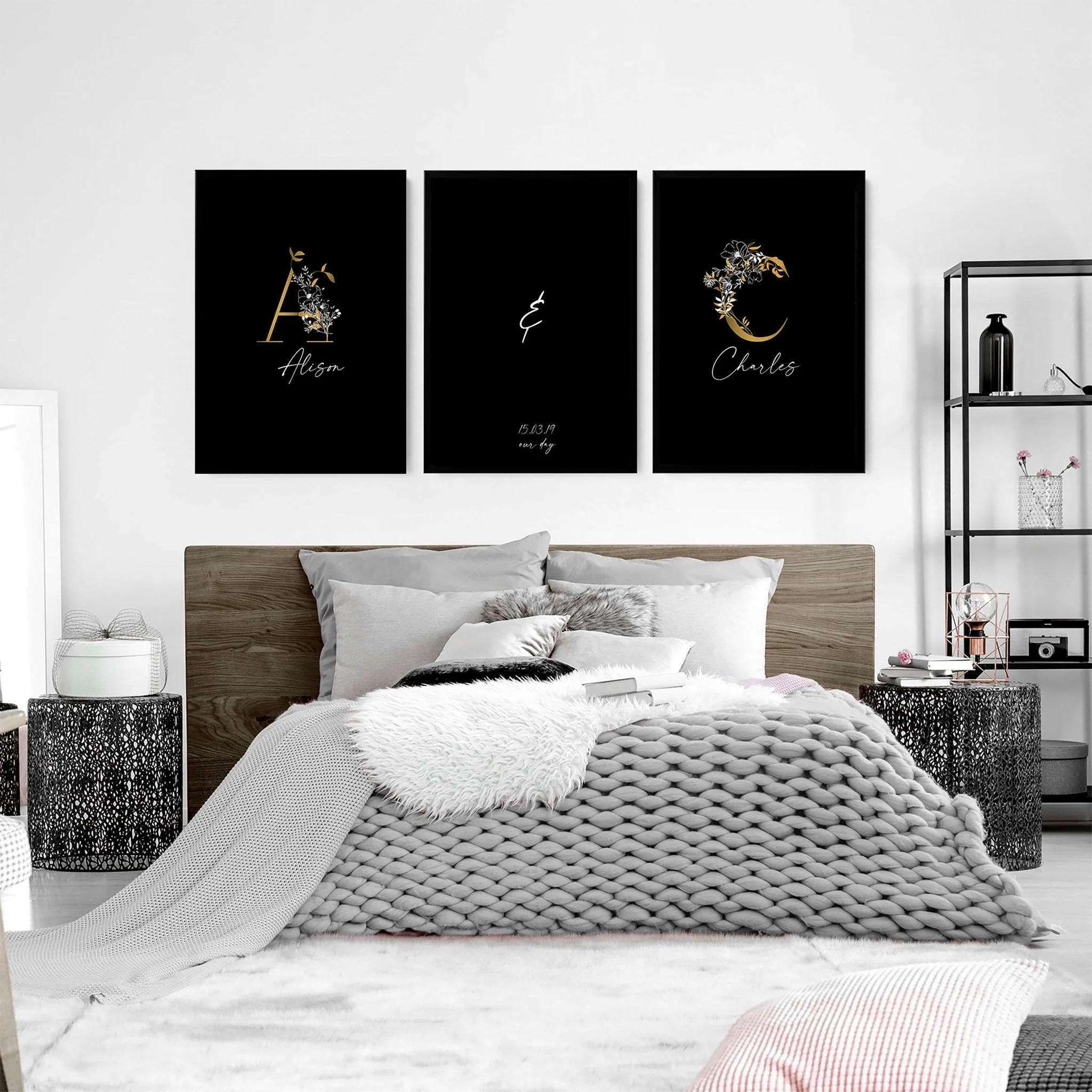 Anniversary gift for one year | set of 3 wall art prints - Image 6
