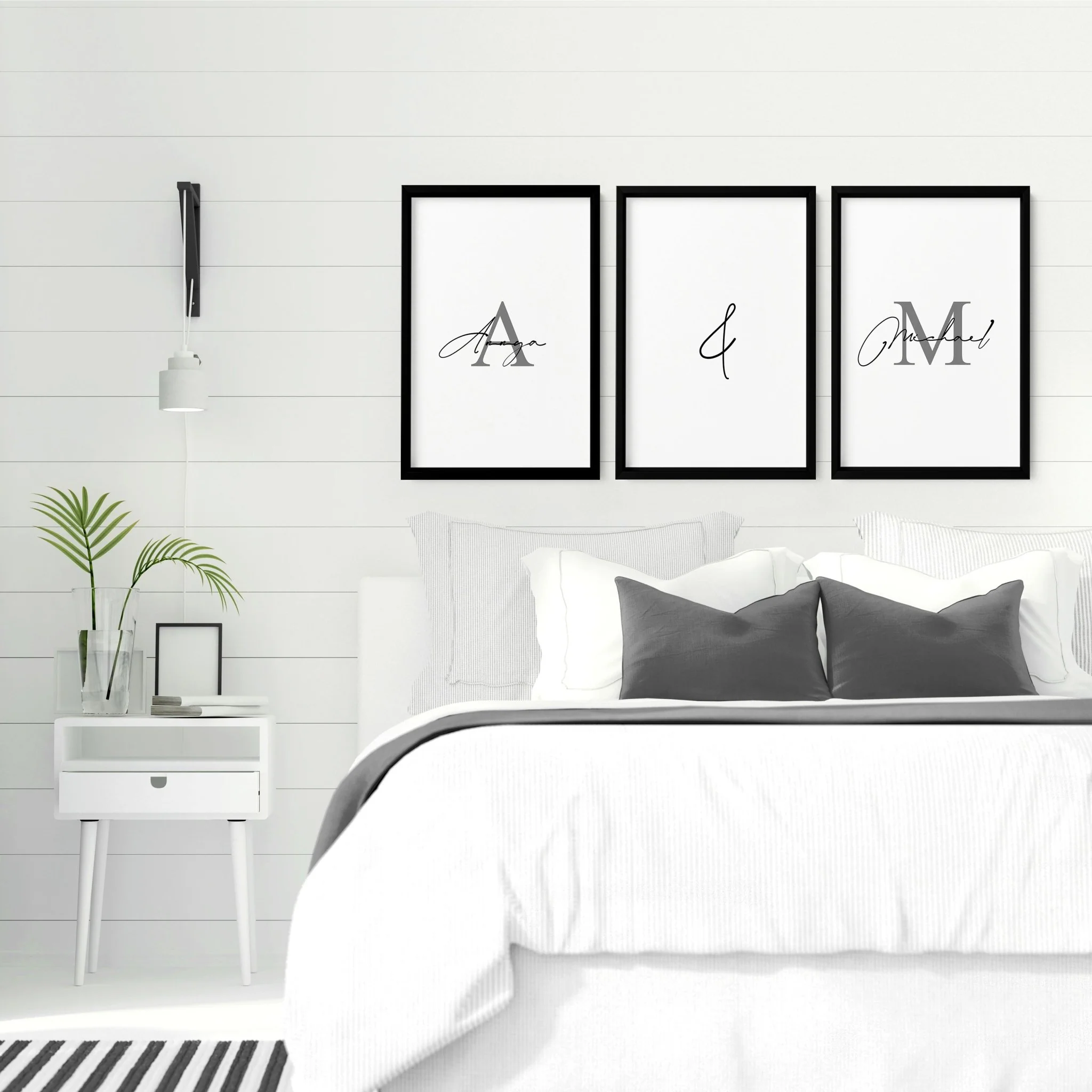 Anniversary gift paper | set of 3 wall art prints for Bedroom - Image 2