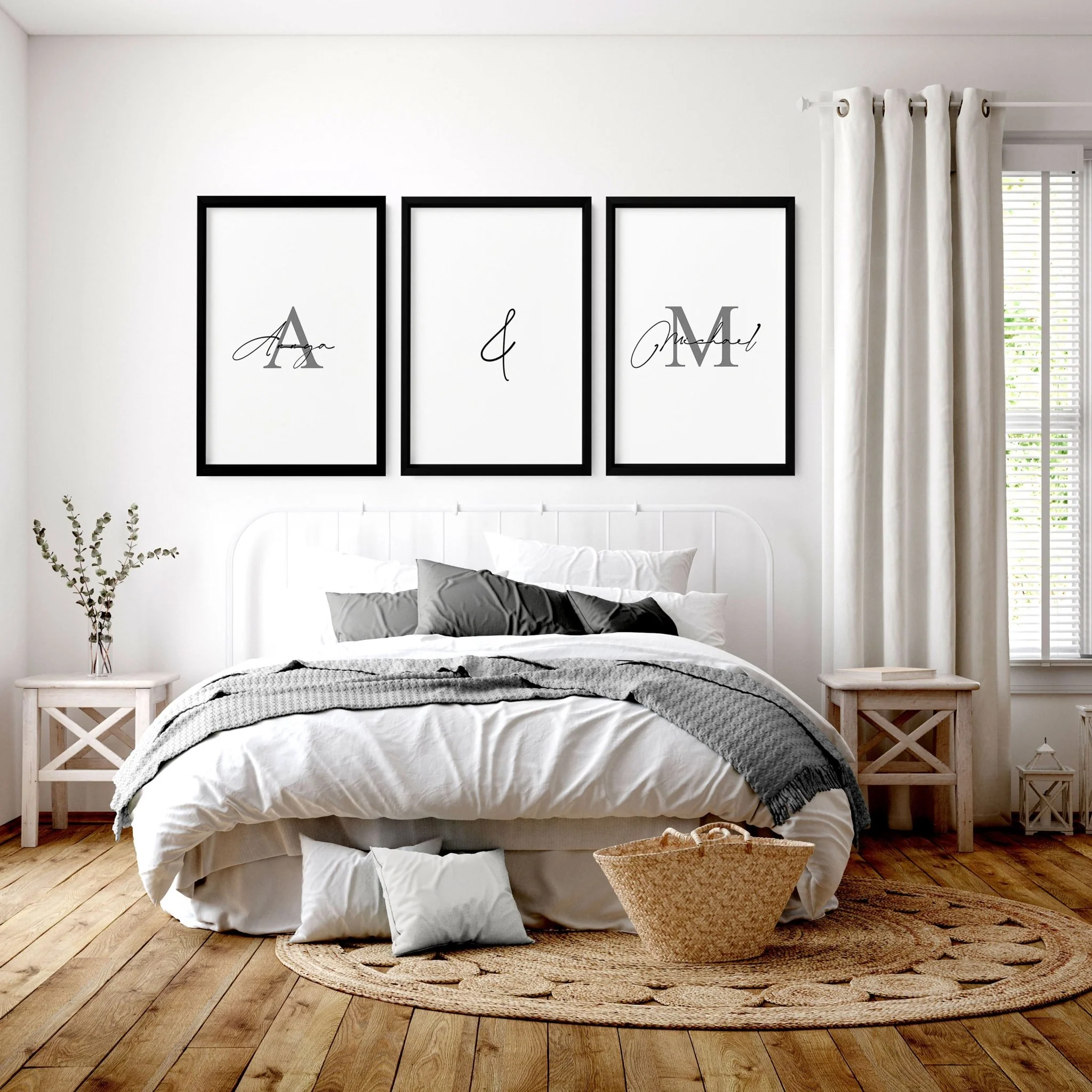 Anniversary gift paper | set of 3 wall art prints for Bedroom - Image 9